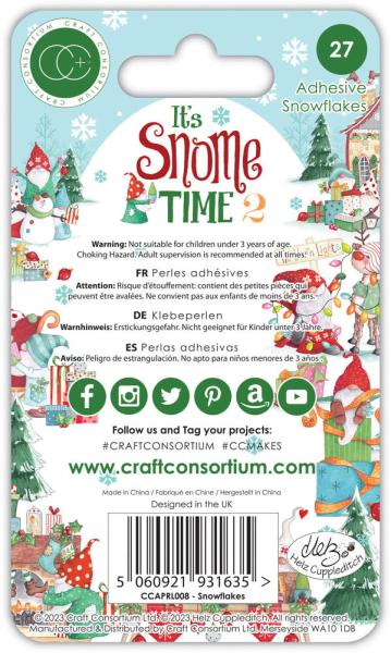 Craft Consortium "It's Snome Time 2" Adhesive Snowflakes