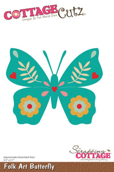 Scrapping Cottage - Stanzschablone "Folk Art Butterfly" Dies