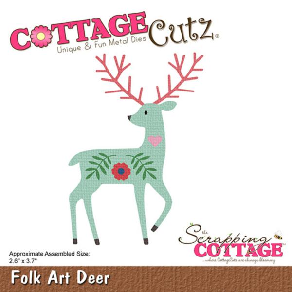 Scrapping Cottage - Stanzschablone "Folk Art Deer" Dies