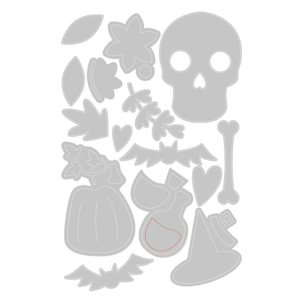 Sizzix - Stanzschablone "Spooky Icons" Thinlits Craft Dies by Lisa Jones