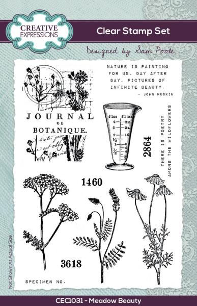 Creative Expressions - Stempelset A6 "Meadow Beauty" Clear Stamps