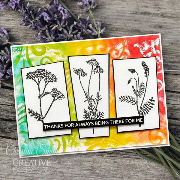 Creative Expressions - Stempelset A6 "Meadow Beauty" Clear Stamps