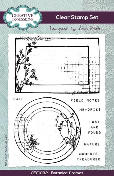 Creative Expressions - Stempelset A6 "Botanical Frames" Clear Stamps