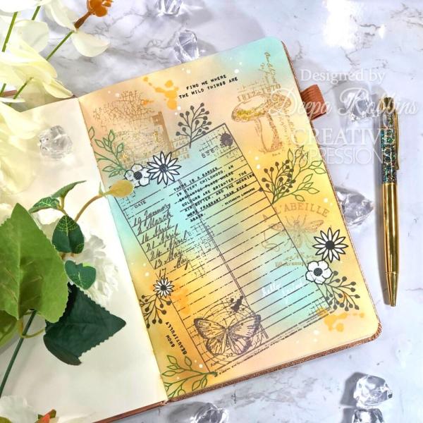 Creative Expressions - Stempel A6 "Journal Notes" Clear Stamps