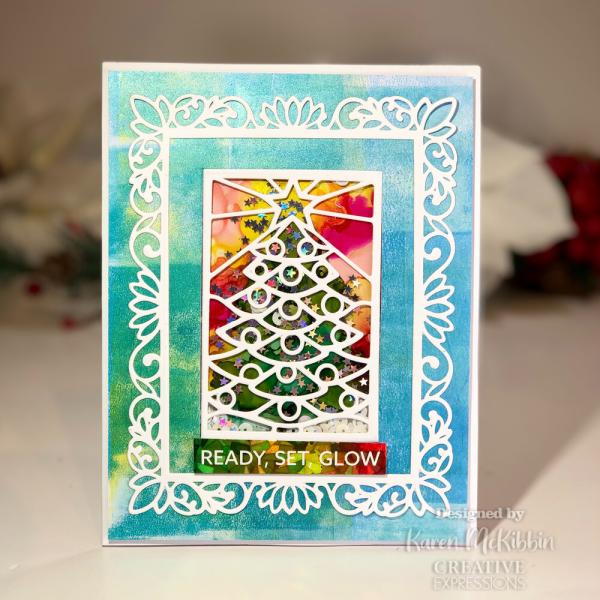 Creative Expressions - Stanzschablone "Stained Glass Christmas Tree" Craft Dies Design by Sue Wilson