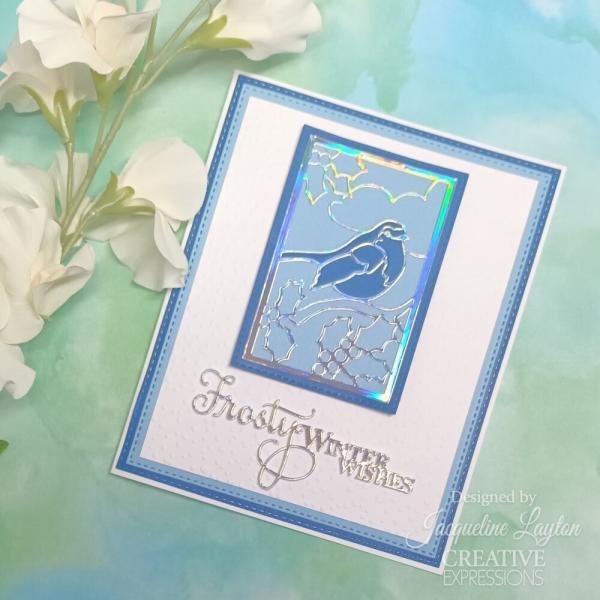 Creative Expressions - Stanzschablone "Stained Glass Christmas Songbird" Craft Dies Design by Sue Wilson