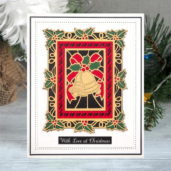 Creative Expressions - Embesllishment "Christmas Script" Wordies Sentiment Sheets 6x8 Inch