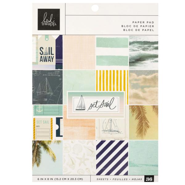 Heidi Swapp - Designpapier "Sail" Paper Pack 6x8 Inch - 36 Bogen