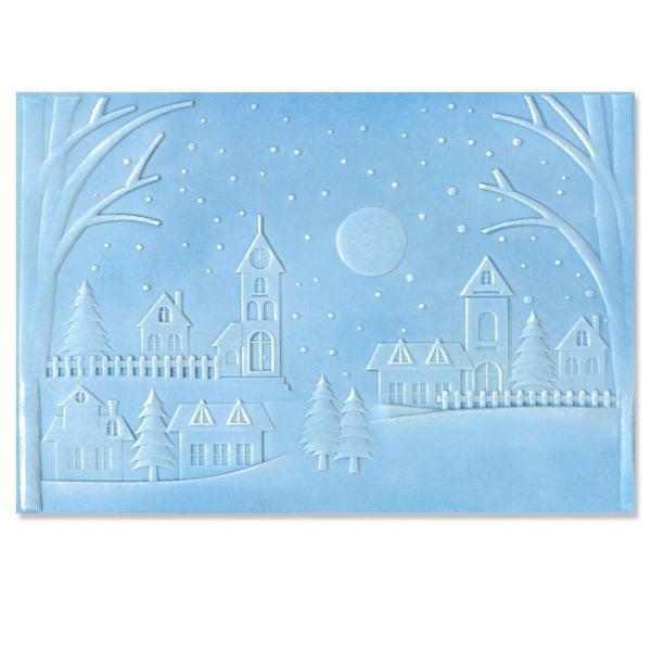 Sizzix - 3D Prägefolder "Winter Village" Embossing Folder