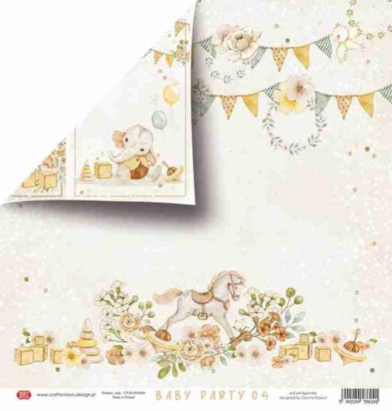 Craft & You Design - Designpapier "Baby Party" Paper Pad 6x6 Inch - 24 Bogen