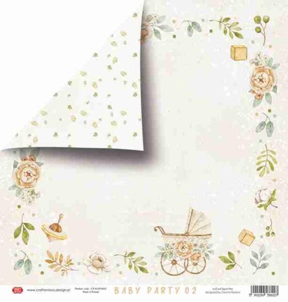 Craft & You Design - Designpapier "Baby Party" Paper Pad 6x6 Inch - 24 Bogen