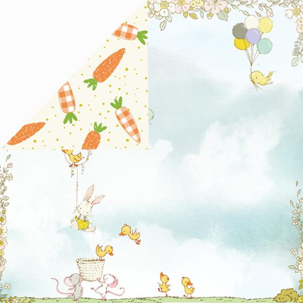 Craft & You Design - Designpapier "Hopping Bunnies" Paper Pad 12x12 Inch - 12 Bogen