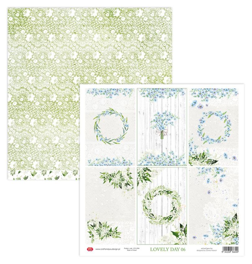 Craft & You Design - Designpapier "Lovely Day" Paper Pad 6x6 Inch - 24 Bogen