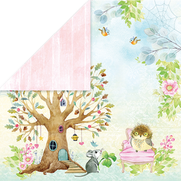 Craft & You Design - Designpapier "Woodland Story" Paper Pad 12x12 Inch - 12 Bogen