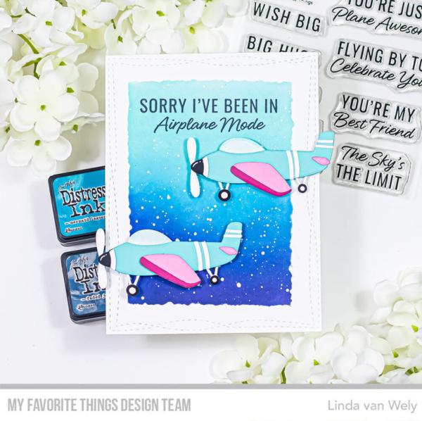 My Favorite Things Stempelset "Plane and Simple Sentiments" Clear Stamps