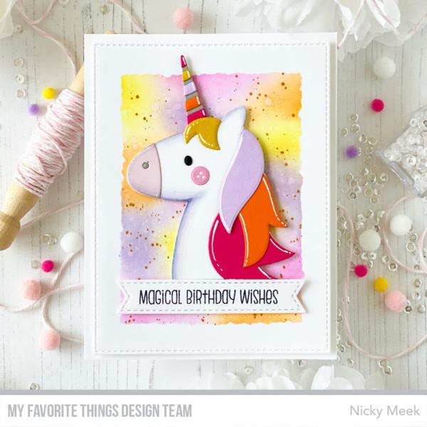 My Favorite Things - Schablone 4 1/2x6 Inch "Watercolor Rectangle" Stencil