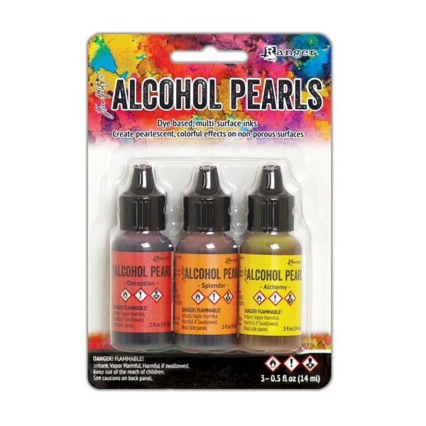 Ranger - Tim Holtz Alkoholtinte "Kit #1" Alcohol Ink Pearls Kit 3x14ml