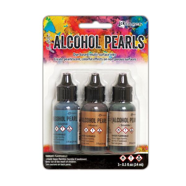 Ranger - Tim Holtz Alkoholtinte "Kit #4" Alcohol Ink Pearls Kit 3x14ml