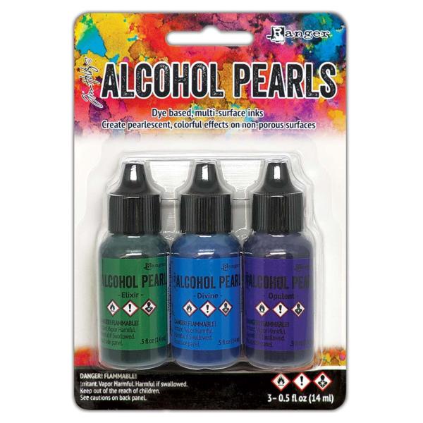 Ranger - Tim Holtz Alkoholtinte "Kit #6" Alcohol Ink Pearls Kit 3x14ml