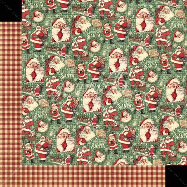 Graphic 45 - Designpapier "Letters to Santa" Collection Pack 8x8 Inch - 24 Bogen