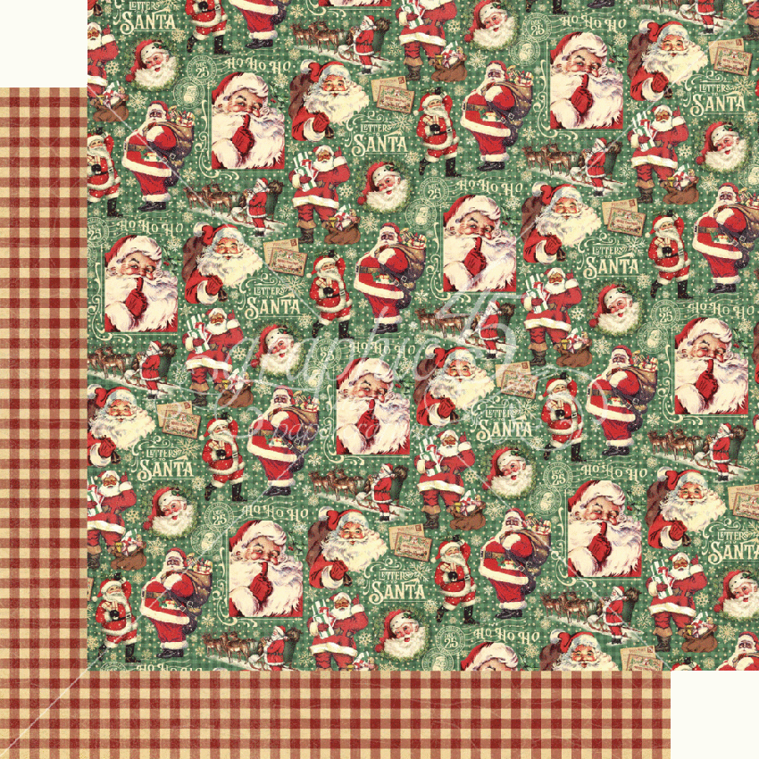 Graphic 45 - Designpapier "Letter to Santa" Collection Pack 12x12 Inch - 16 Bogen