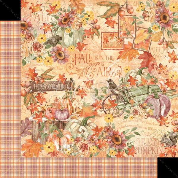 Graphic 45 - Designpapier "Hello Pumpkin" Collection Pack 8x8 Inch - 16 Bogen