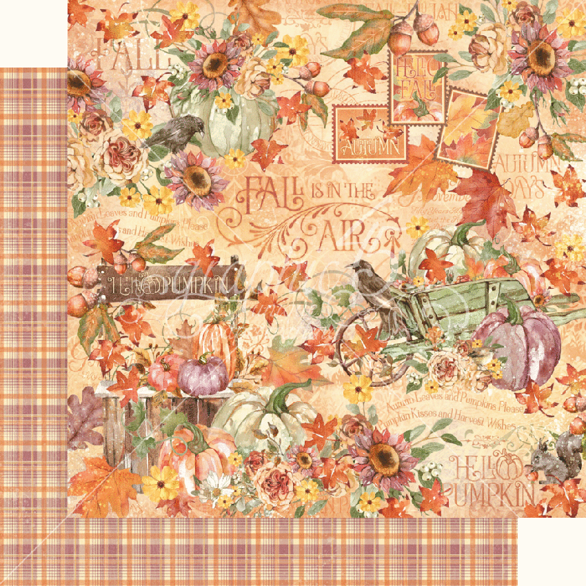 Graphic 45 - Designpapier "Hello Pumpkin" Collection Pack 12x12 Inch - 16 Bogen