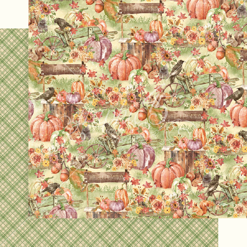 Graphic 45 - Designpapier "Hello Pumpkin" Collection Pack 12x12 Inch - 16 Bogen