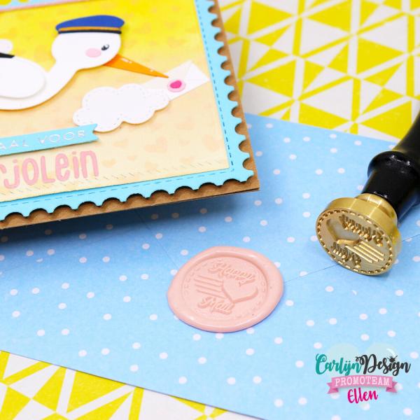 Carlijn Design - Wachssiegel Stempel "Happy Mail" Wax Seal Stamp 19