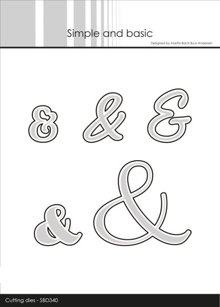 Simple and Basic - Stanzschablone 6,6x5,8 cm "Ampersand Outline" Dies