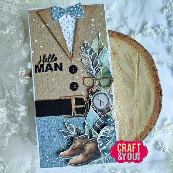 Craft & You Design - Stanzschablone "Belt Hello Man" Dies