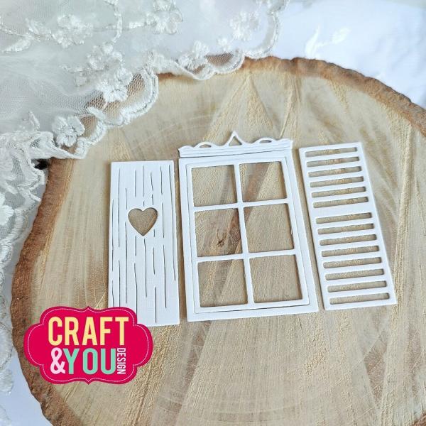 Craft & You Design - Stanzschablone "Window With Shutters" Dies