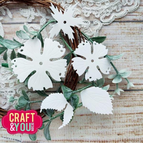 Craft & You Design - Stanzschablone "Rose With Leaves" Dies