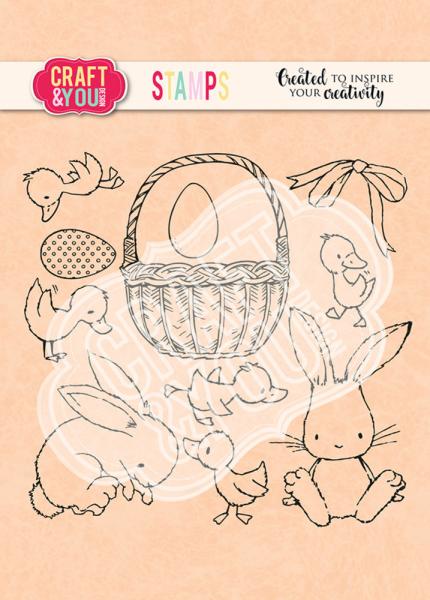 Craft & You Design - Stempelset "Easter" Clear Stamps