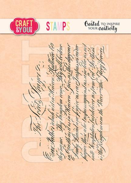 Craft & You Design - Stempel "Script" Clear Stamps