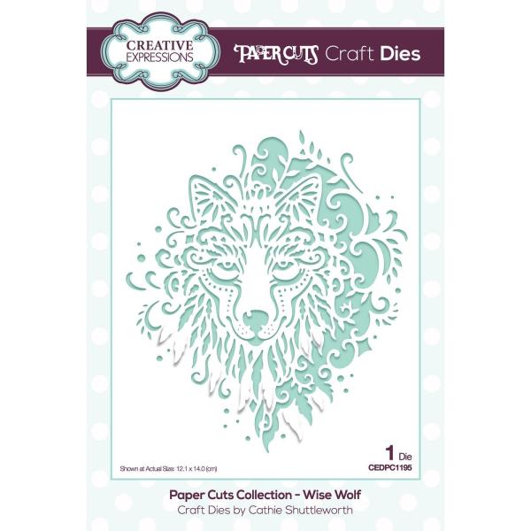 Creative Expressions - Stanzschablone "Wise Wolf" Craft Dies Design by Cathie Shuttleworth