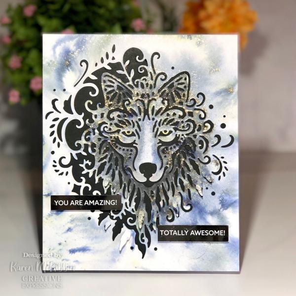 Creative Expressions - Stanzschablone "Wise Wolf" Craft Dies Design by Cathie Shuttleworth