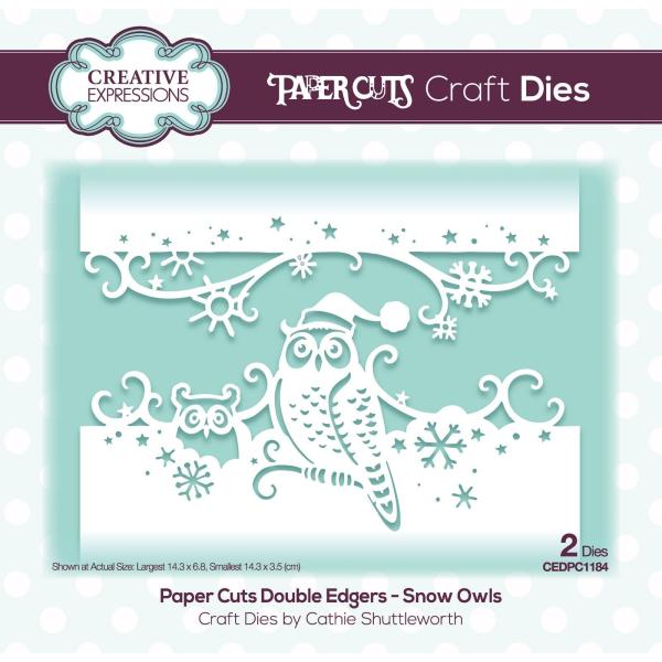 Creative Expressions - Stanzschablone "Snow owls" Craft Dies Design by Cathie Shuttleworth