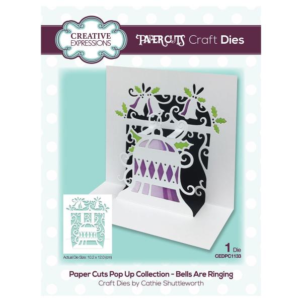 Creative Expressions - Stanzschablone "Bells are ringing" Pop-Up Dies Design by Cathie Shuttleworth