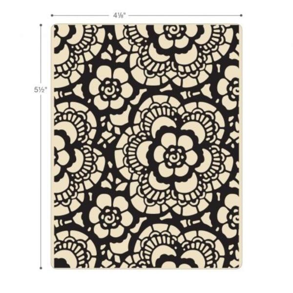 Sizzix - 3D Prägefolder "Lace" Embossing Folder Design by Tim Holtz