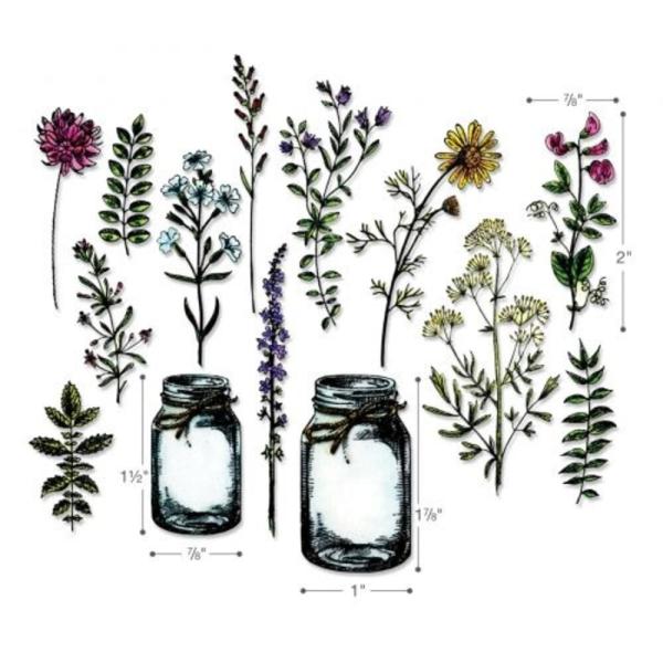 Sizzix - Stanzschablone "Flower Jar" Framelits Craft Dies Design by Tim Holtz