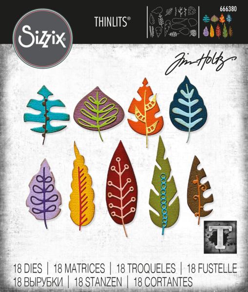 Sizzix - Stanzschablone "Artsy Leaves" Thinlits Craft Dies by Tim Holtz