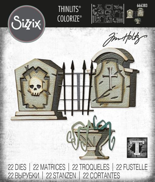 Sizzix - Stanzschablone "Graveyard" Thinlits Craft Dies by Tim Holtz