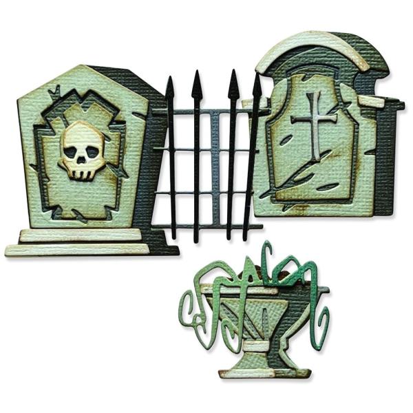 Sizzix - Stanzschablone "Graveyard" Thinlits Craft Dies by Tim Holtz