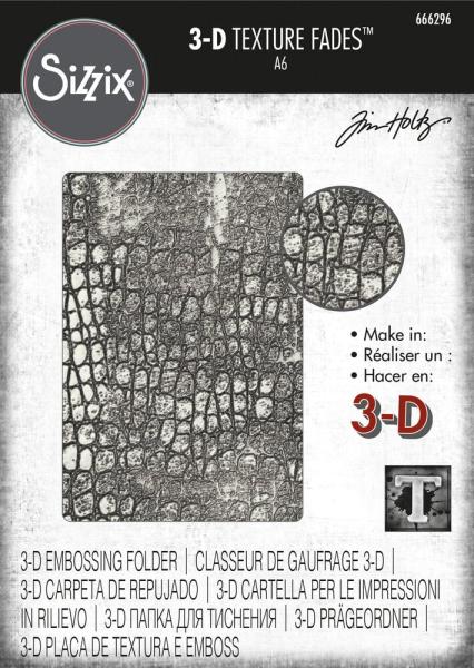 Sizzix - 3D Prägefolder "Reptile" Embossing Folder Design by Tim Holtz