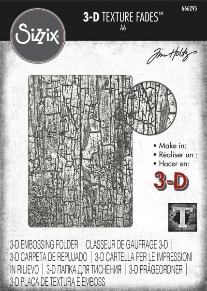 Sizzix - 3D Prägefolder "Cracked" Embossing Folder Design by Tim Holtz