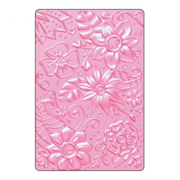 Sizzix - 3D Prägefolder "Bohemian Botanicals" Embossing Folder Design by Courtney Chilson