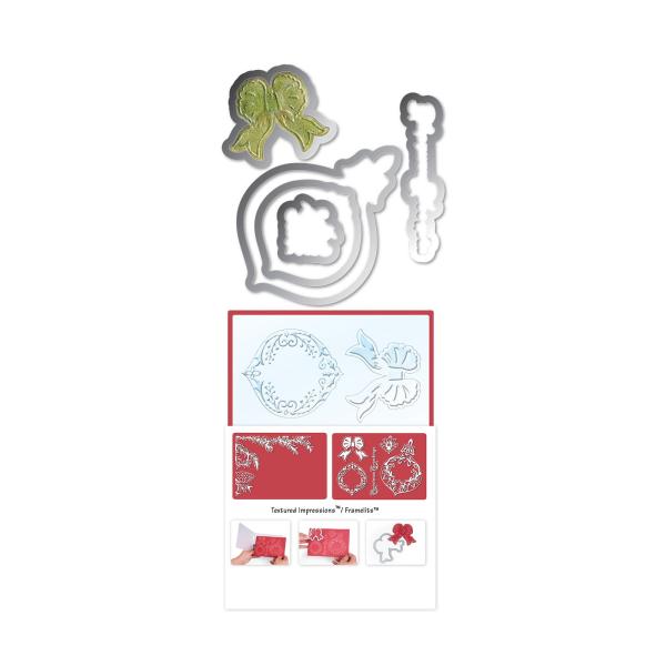 Sizzix - Stanzschablone "Pinecone & ornament" Framelits Craft Dies