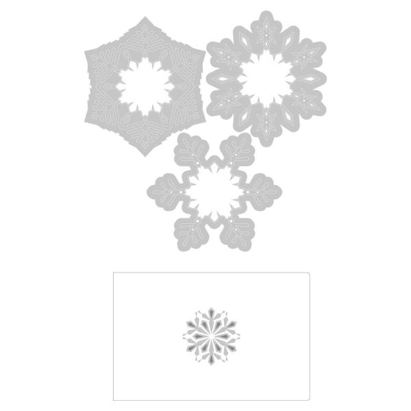 Sizzix - 3D Prägefolder "Winter Snowflakes" Embossing Folder Design by Kath Breen