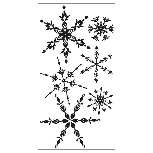 Sizzix - Stempelset "Floating Snowflakes" Layered Clear Stamps Design by Olivia Rose